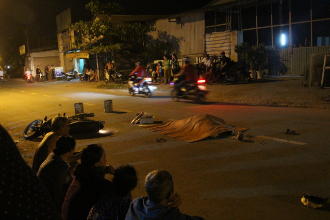 Hiện trường vụ tai nạn.