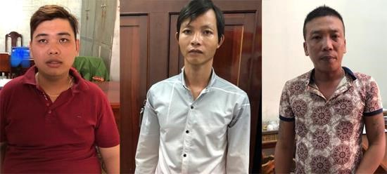 C&aacute;c đối tượng bị bắt giữ. (Ảnh: b&aacute;o Th&ocirc;ng tấn x&atilde; Việt Nam)