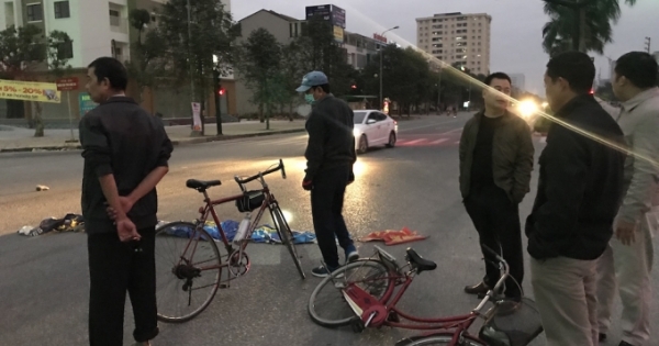 Truy tìm chiếc xe tải tông cụ ông nhập viện