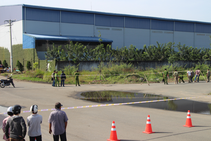 Hiện trường vụ tai nạn.