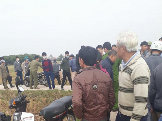 Khu vực ph&aacute;t hiện ra thi thể người phụ nữ.