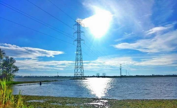 Đường d&acirc;y 220 kV&nbsp; Ch&acirc;u Đốc - T&agrave; Keo (ảnh: Dương Trường)