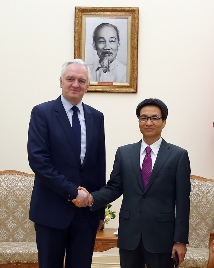 Ph&oacute; Thủ tướng Vũ Đức Đam tiếp Ph&oacute; Thủ tướng Ba Lan