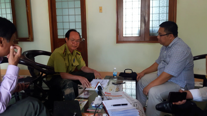 &Ocirc;ng Nguyễn Văn Quang - Hạt ph&oacute; hạt kểm l&acirc;m M'Drắk&nbsp;đ&atilde;&nbsp;đi c&ugrave;ng PV v&agrave; x&aacute;c nhận vụ việc.