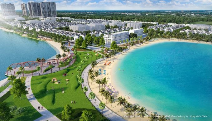 Biển hồ nước mặt 6,1ha v&agrave; hồ nước ngọt 24ha - hai tiện &iacute;ch điểm nhấn của VinCity Ocean Park