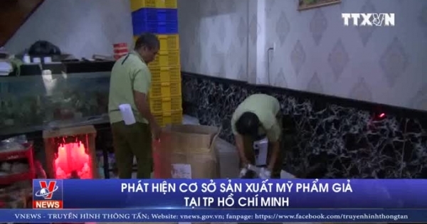 Phát hiện, niêm phong cơ sở sản xuất mỹ phẩm giả