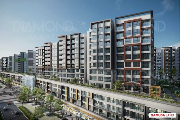 Phối cảnh dự &aacute;n Diamond Alnata nằm trong Celadon City.