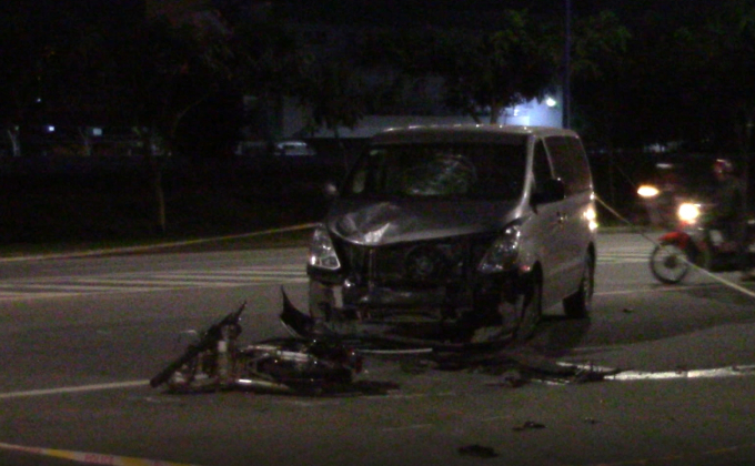 Hiện trường vụ tai nạn.