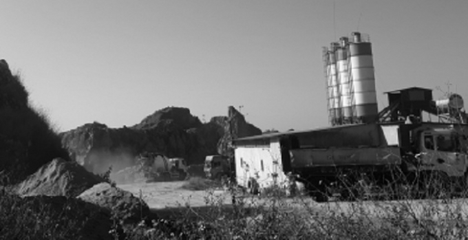 Trạm trộn b&ecirc; t&ocirc;ng kh&ocirc;ng ph&eacute;p v&ocirc; tư hoạt động.