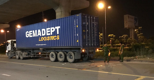 Nam thanh niên tử vong sau khi tông thẳng vào đuôi xe container