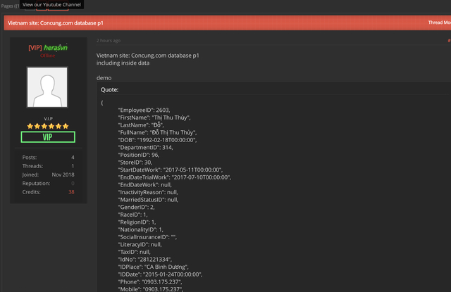 Hacker tung l&ecirc;n mạng th&ocirc;ng tin của kh&aacute;ch h&agrave;ng concung.com