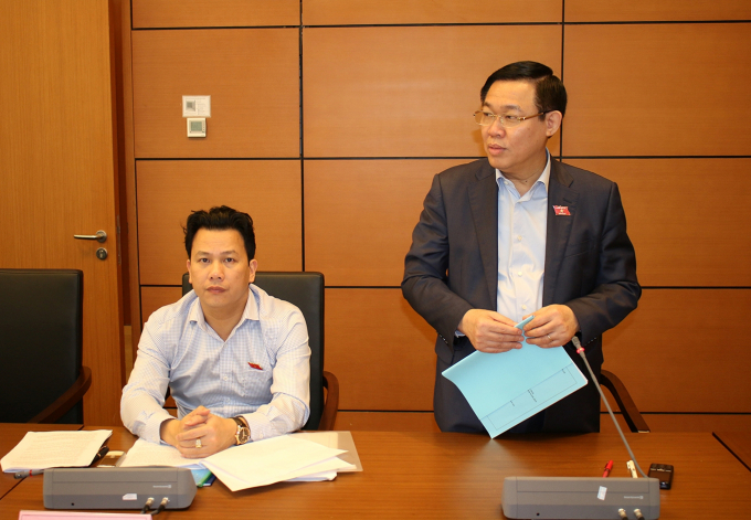 Ph&oacute; Thủ tướng Vương Đ&igrave;nh Huệ ph&aacute;t biểu tại buổi thảo luận - Ảnh: VGP/Th&agrave;nh Chung