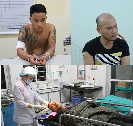 Nhóm đ&ocirc;́i tượng bị bắt giữ.