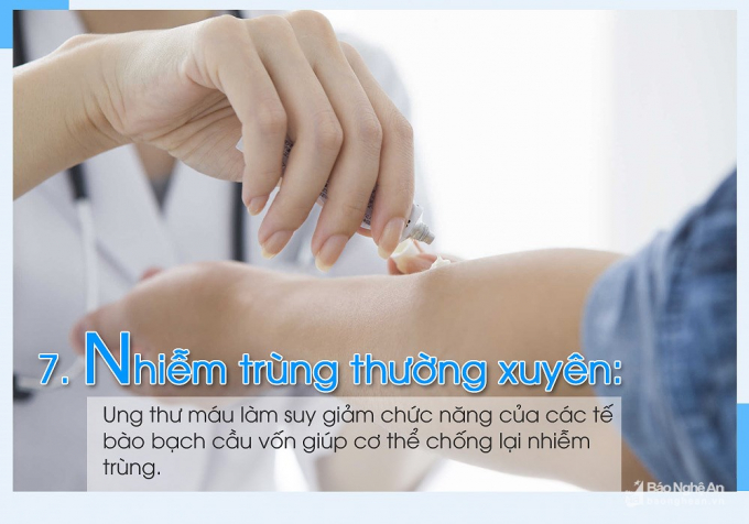 8 dấu hiệu ph&aacute;t hiện sớm bệnh ung thư m&aacute;u