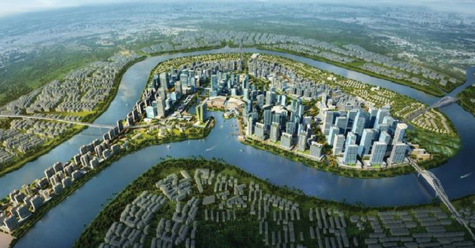 Phối cảnh dự &aacute;n Khu đ&ocirc; thị B&igrave;nh Quới &ndash; Thanh Đa.