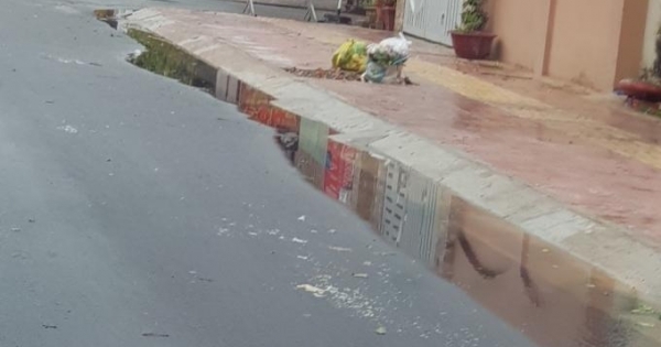 Chùm ảnh: Sau bão, cống hộp phường 8-TP Vũng Tàu vẫn đọng nước