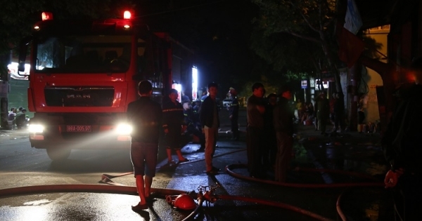 Cháy cửa hàng đồ điện thiệt hại 2 tỷ đồng ở Vĩnh Phúc