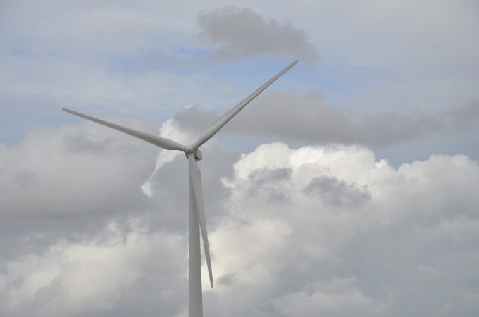Nhà máy điện gió Bạc Liêu ở tỉnh Bạc Liêu. Ảnh: Ngô Đức Hành