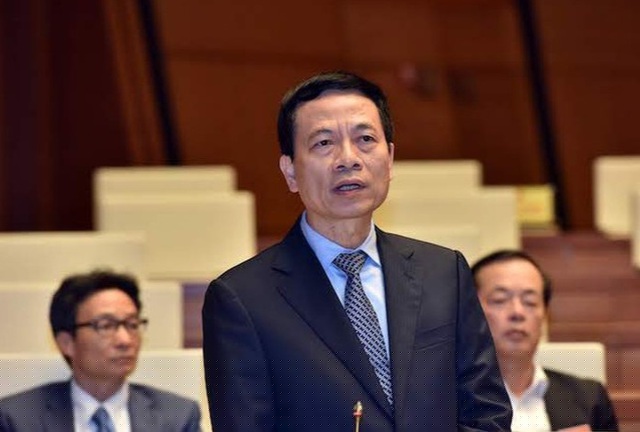 Bộ trưởng Bộ Thông tin và Truyền thông Nguyễn Mạnh Hùng 