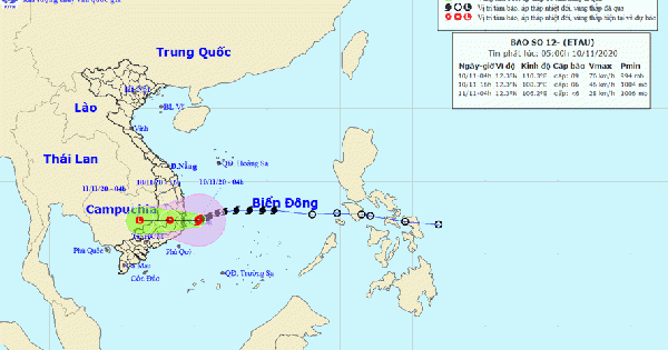 Bão số 12 áp sát đất liền Bình Định đến Ninh Thuận