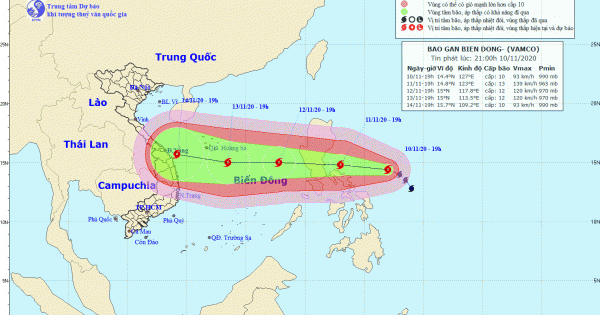 Bão số 13 Vamco cực mạnh giật cấp 15 sắp vào biển Đông