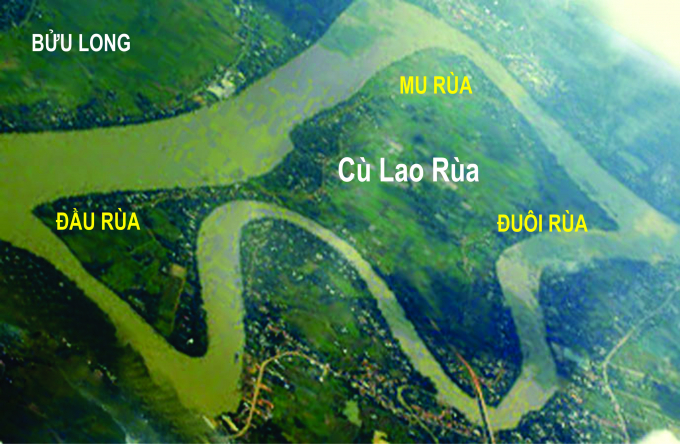 Di tích Cù lao Rùa nhìn từ trên cao