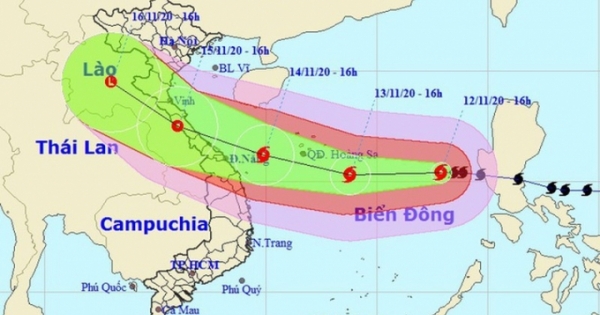 3 kịch bản di chuyển bão số 13