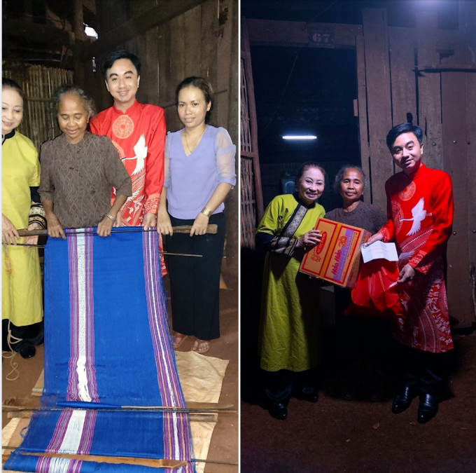 Anh Phan Tuấn Quốc - Trưởng nhóm Mekongaholics hướng dẫn các teen cách sử dụng các thể loại rối khác nhau và đề cập đến sự liên quan giữa các con rối và quá trình dạy và học