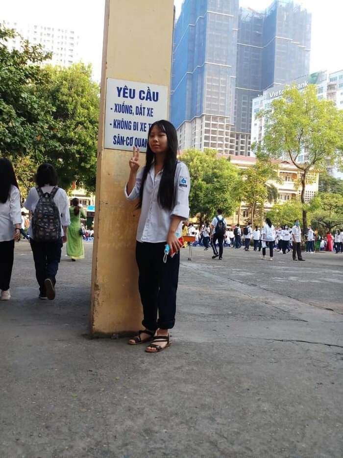 H&igrave;nh ảnh nữ sinh Uy&ecirc;n. Ảnh GĐCC