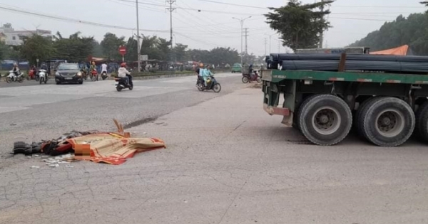 Vĩnh Phúc: Va chạm với xe đầu kéo, một người thương vong