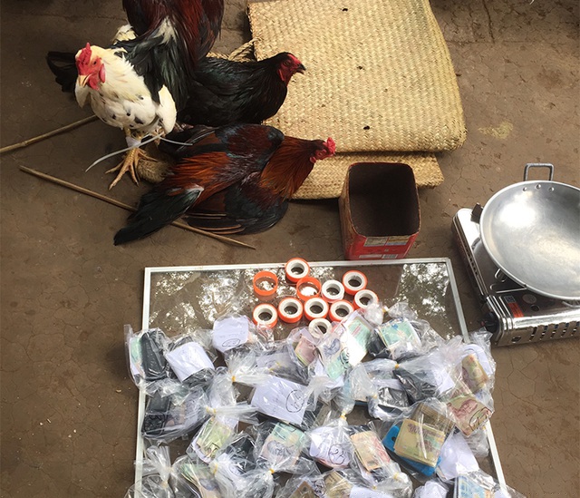 Tang vật phạm tội của các con bạc