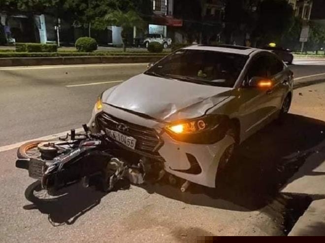 Hiện trường vụ tai nạn.