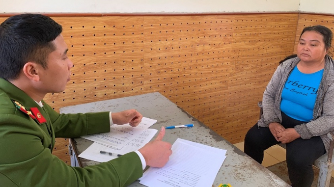 Bị can Lê Thị Loan