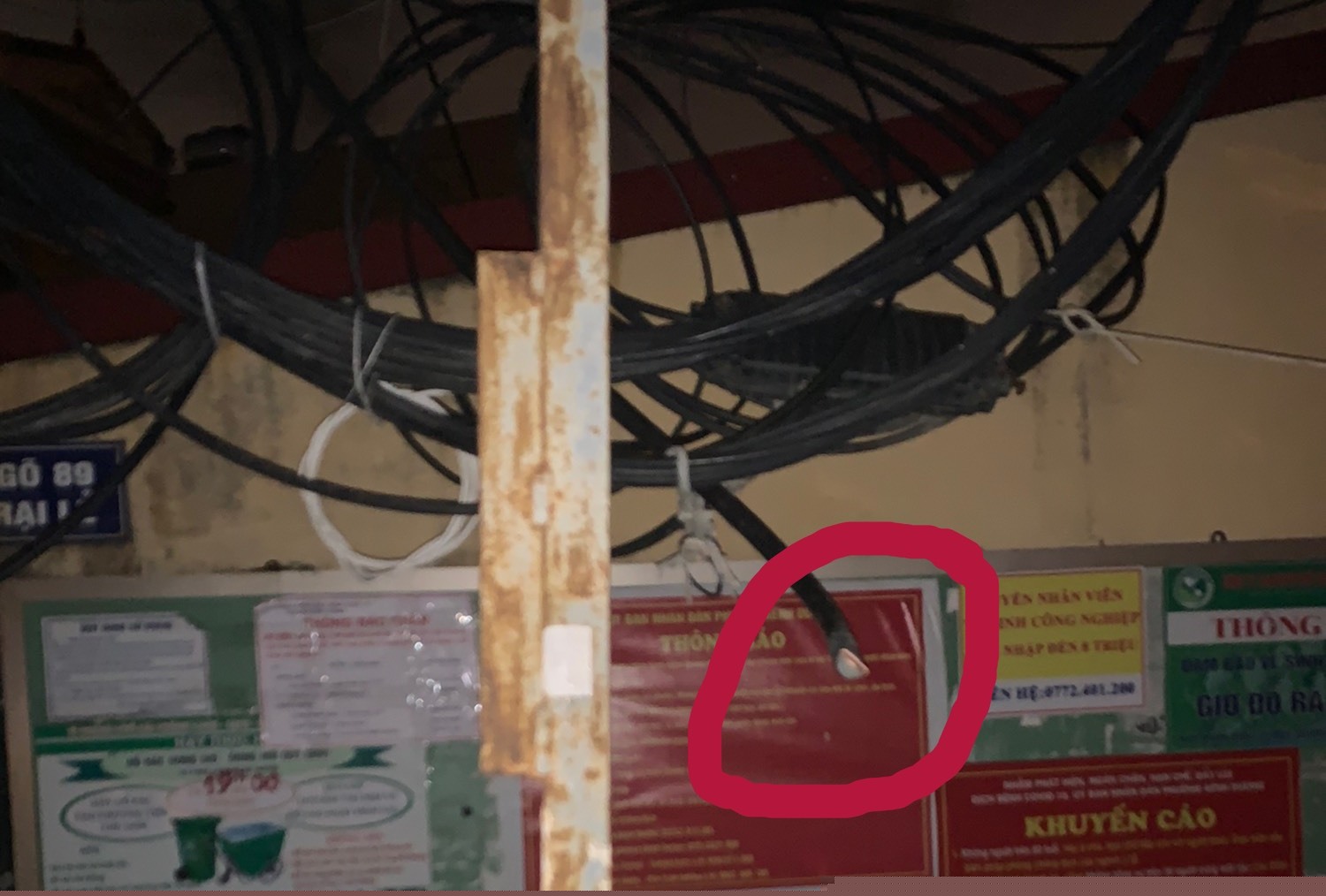 Hiện trường xảy ra vụ án