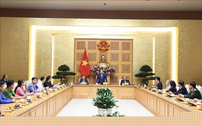 Quang cảnh buổi gặp mặt. Ảnh: Thống Nhất/TTXVN