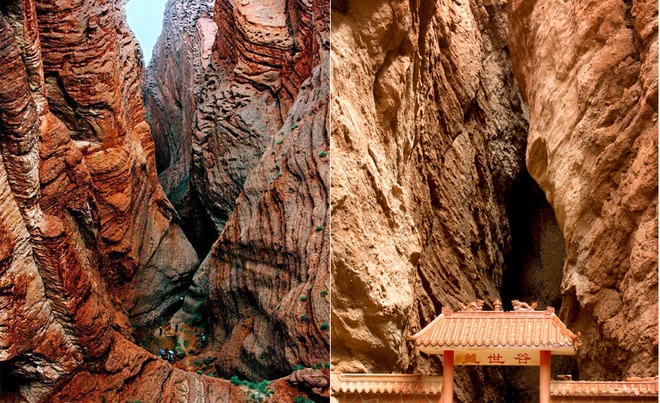 Hẻm n&uacute;i lớn của d&atilde;y Thi&ecirc;n Sơn.