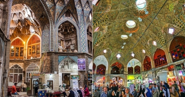 Cảnh đẹp ngỡ ngàng trong chợ cổ ở Iran