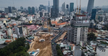 Tuyến Metro số 1 được lắp đặt những ray ngầm cuối cùng