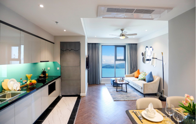 Căn hộ Altara Residences được bố trí 1 – 2 phòng ngủ với tầm view đẹp, 100% hướng biển.