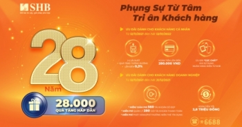 Tưng bừng sinh nhật 28 năm: SHB tri ân khách hàng 28.000 quà tặng