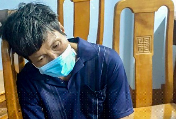 Đối tượng Thịnh tại cơ quan C&ocirc;ng an.