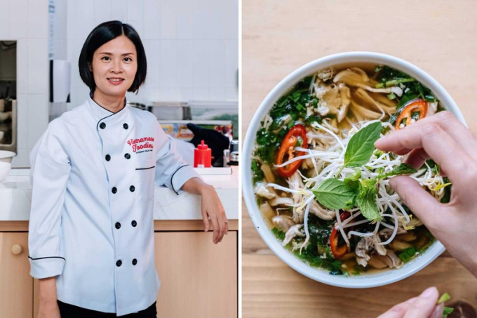 Tuy nhiên, để món ăn chân thực nhất có thể, cô nhập khẩu trực tiếp nhiều loại gia vị từ Việt Nam như thảo quả, quế, hồi. Lily nói thêm,