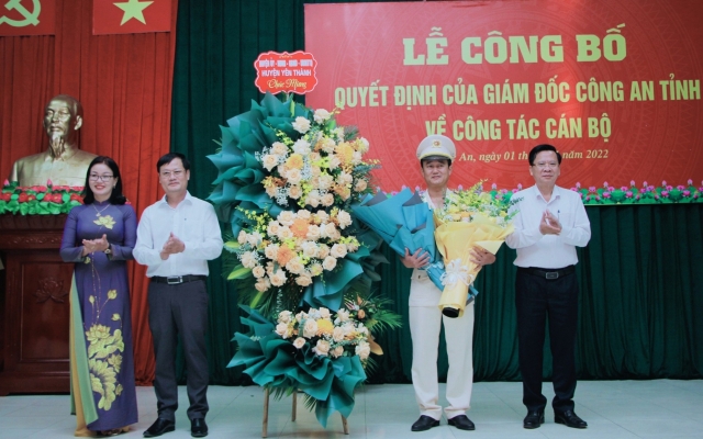 Nghệ An: Công bố Quyết định của Giám đốc Công an tỉnh về công tác cán bộ