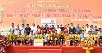 Giải bóng đá các cơ quan Trung ương mở rộng tranh cúp Báo ĐBND thành công tốt đẹp