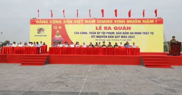 Công an Hải Dương ra quân tấn công, trấn áp tội phạm