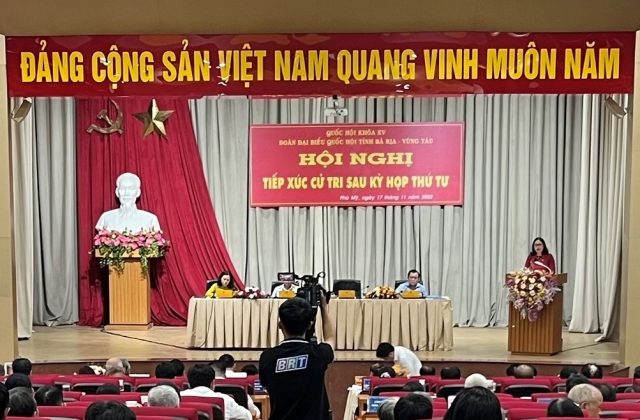 Đoàn ĐBQH tỉnh Bà Rịa - Vũng Tàu tiếp nhận, giải đáp nhiều phản ánh bức xúc của cử tri