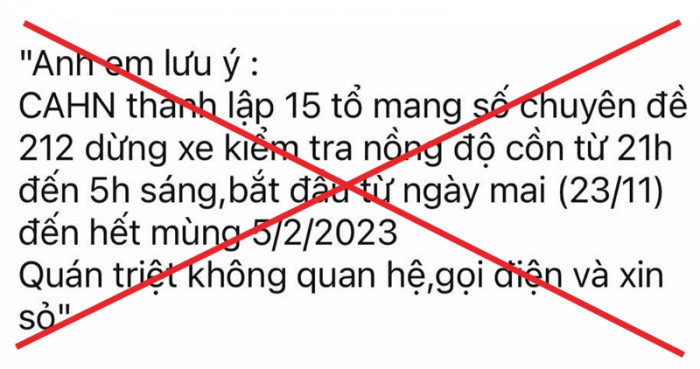 Công an Hà Nội bác thông tin
