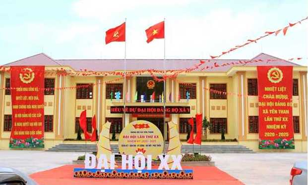 Trụ sở UBND xã Yên Nhân.