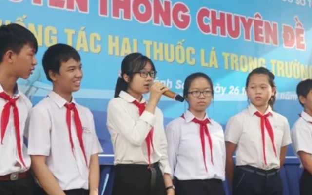 Khánh Hòa: Chương trình phòng, chống tác hại thuốc lá tuyên truyền tại các trường học