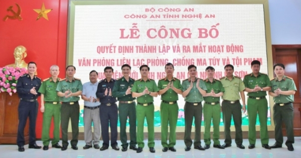 Ra mắt Văn phòng liên lạc phòng, chống ma tuý và tội phạm qua biên giới tại huyện Kỳ Sơn